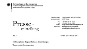 Neuigkeiten zur Petition #Lichtkrankheit: Herr Laumann setzt sich für uns ein!